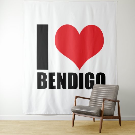 I Liebe Bendigo Wandteppich (Beispiel)