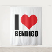 I Liebe Bendigo Wandteppich (Vorderseite)