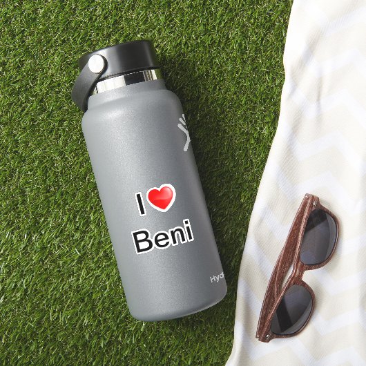 I Liebe Beni Aufkleber (HydroFlask Insitu)