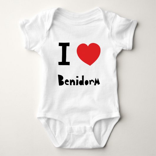 I Liebe Benidorm Baby Strampler (Vorderseite)