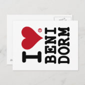 I LIEBE BENIDORM Custom Postal Postkarte (Vorne/Hinten)