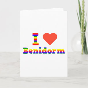 I Liebe Benidorm Feiertagskarte