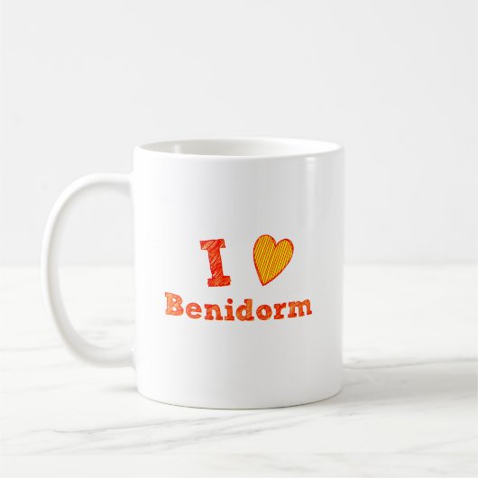 I Liebe Benidorm Kaffeetasse (Links)