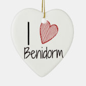 I Liebe Benidorm Keramik Ornament (Rechts)