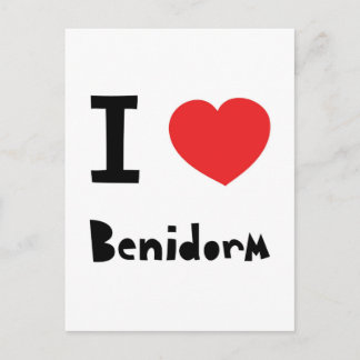 I Liebe Benidorm Postkarte