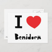 I Liebe Benidorm Postkarte (Vorne/Hinten)