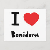 I Liebe Benidorm Postkarte (Vorderseite)