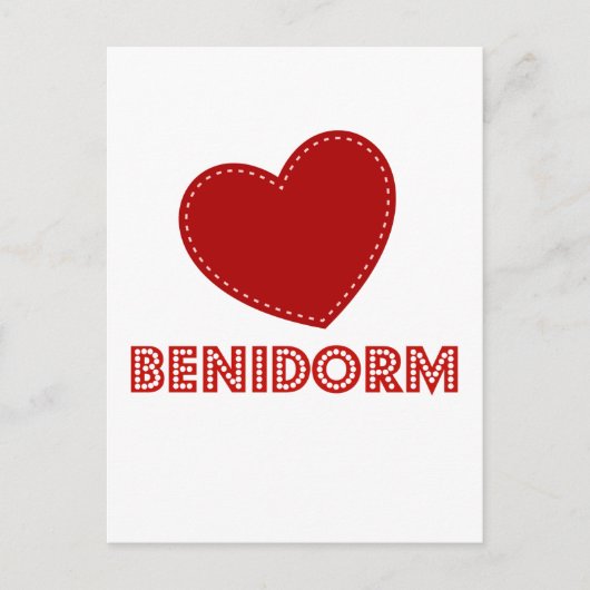 I Liebe Benidorm Postkarte (Vorderseite)