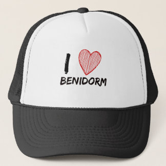 I Liebe Benidorm Truckerkappe