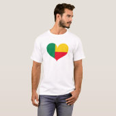 I Liebe Benin Flag T-Shirt (Vorne ganz)