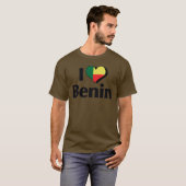 I Liebe Benin Flag T-Shirt (Vorne ganz)