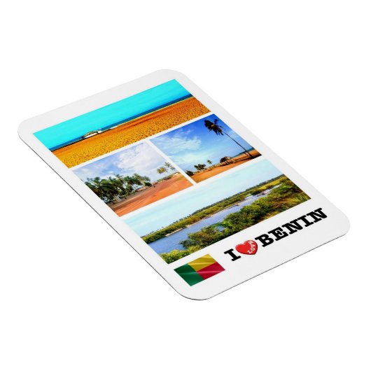 I LIEBE BENIN - MAGNET (Rechte Seite)