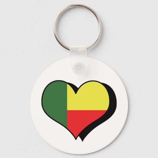 I Liebe Benin Schlüsselanhänger (Vorderseite)