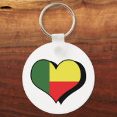 I Liebe Benin Schlüsselanhänger (Vorderseite)