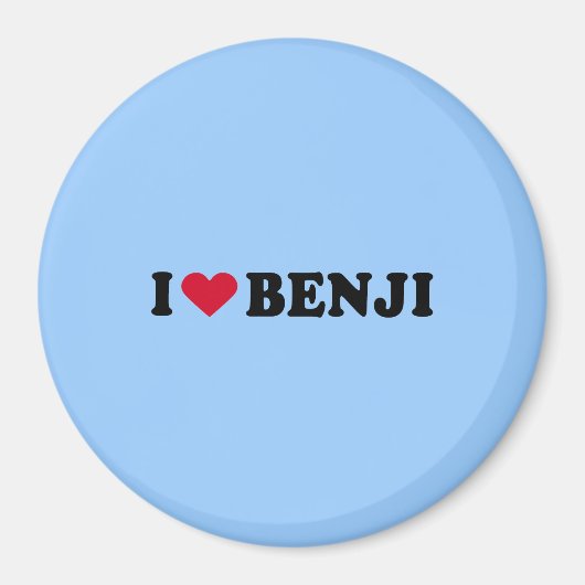 I LIEBE BENJI MAGNET (Vorne)