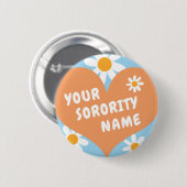 I Liebe Benutzerdefinierte Studentinnenverbindung  Button (Vorne & Hinten)