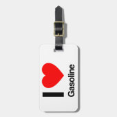 i Liebe Benzin Gepäckanhänger (Vorderseite vertikal)