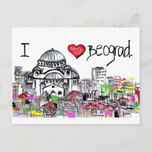 i Liebe beograd1 Postkarte