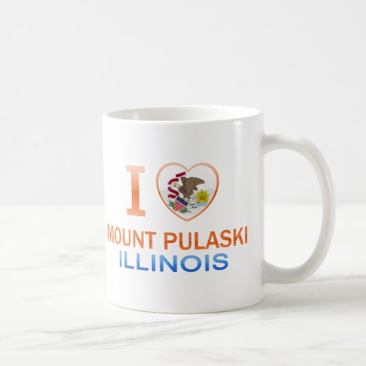 I Liebe-Berg Pulaski, IL Kaffeetasse (Rechts)