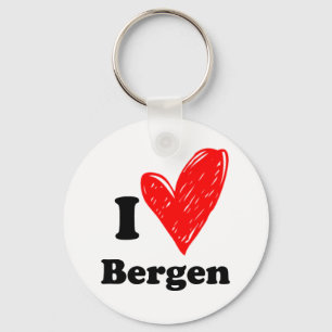 I Liebe Bergen Schlüsselanhänger