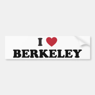 I Liebe Berkeley Kalifornien Autoaufkleber