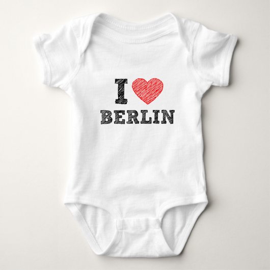 I Liebe Berlin Baby Strampler (Vorderseite)
