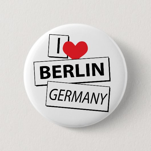 I Liebe Berlin Deutschland Button (Vorderseite)