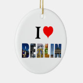 I Liebe Berlin Deutschland City Travel Foto Keramik Ornament (Rechts)
