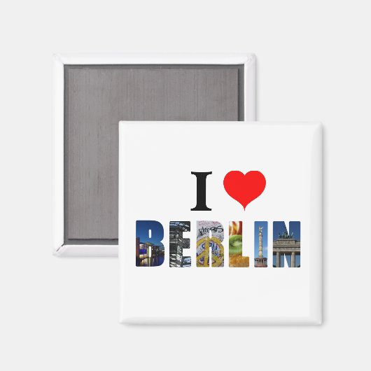 I Liebe Berlin Deutschland Reisen City Foto Magnet (Vorderseite/Rückseite)