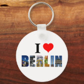 I Liebe Berlin Deutschland Reisen City Foto Schlüsselanhänger (Rückseite)