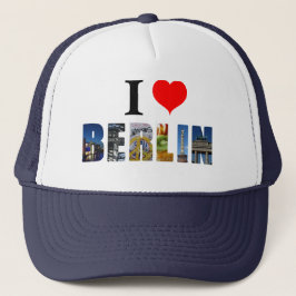 I Liebe Berlin Deutschland Reisen City Foto Truckerkappe