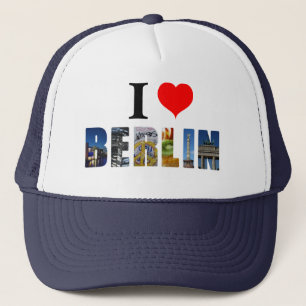I Liebe Berlin Deutschland Reisen City Foto Truckerkappe