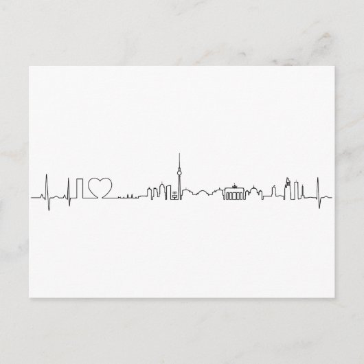 I Liebe Berlin (ecg style) Souvenir Postkarte (Vorderseite)