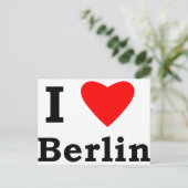 I Liebe Berlin Postkarte (Stehend Vorderseite)