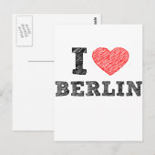 I Liebe Berlin Postkarte (Vorne/Hinten)