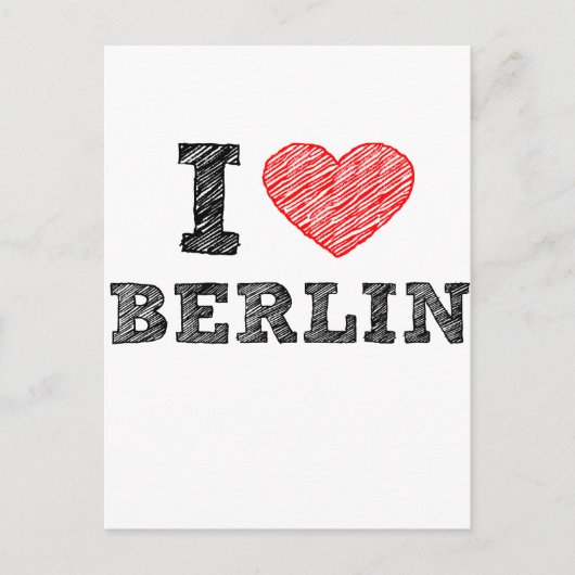 I Liebe Berlin Postkarte (Vorderseite)
