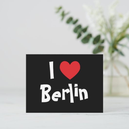 I Liebe Berlin Postkarte (Stehend Vorderseite)