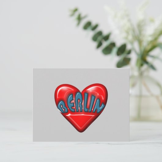 I Liebe Berlin Postkarte (Stehend Vorderseite)