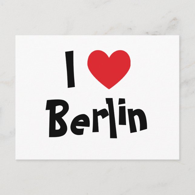 I Liebe Berlin Postkarte (Vorderseite)