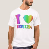 I LIEBE-BERLIN-REGENBOGEN 3D T-Shirt (Vorderseite)