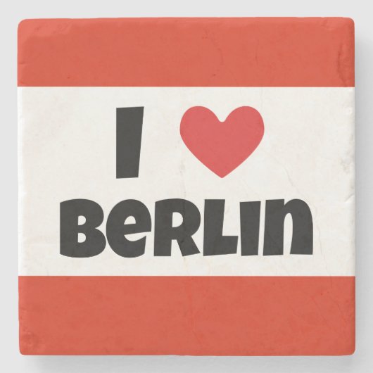 I Liebe Berlin Steinuntersetzer (Vorderseite)