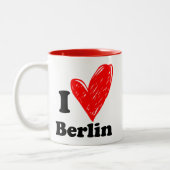 I Liebe Berlin Zwei-Tone-Kaffee-Tasse Zweifarbige Tasse (Links)
