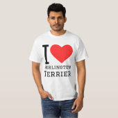 I Liebe Berlington Terrier T-Shirt (Vorne ganz)