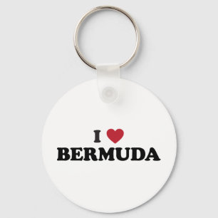 I Liebe Bermuda Schlüsselanhänger