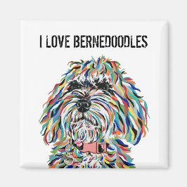 I Liebe Bernedoodles Magnet