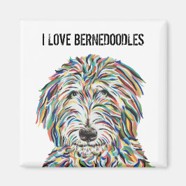 I Liebe Bernedoodles Magnet