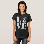I Liebe Bernese Gebirgshund T-Shirt (Vorne ganz)