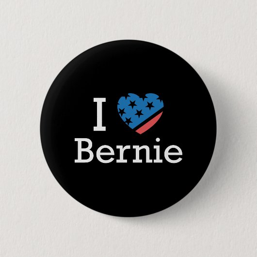 I Liebe Bernie Button (Vorderseite)