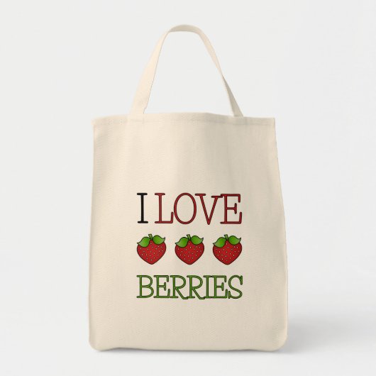 I Liebe Berries Tote Tasche (Vorne)