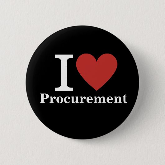 I ❤️ Liebe Beschaffung für Mitarbeiter CUSTOM-Butt Button (Vorderseite)